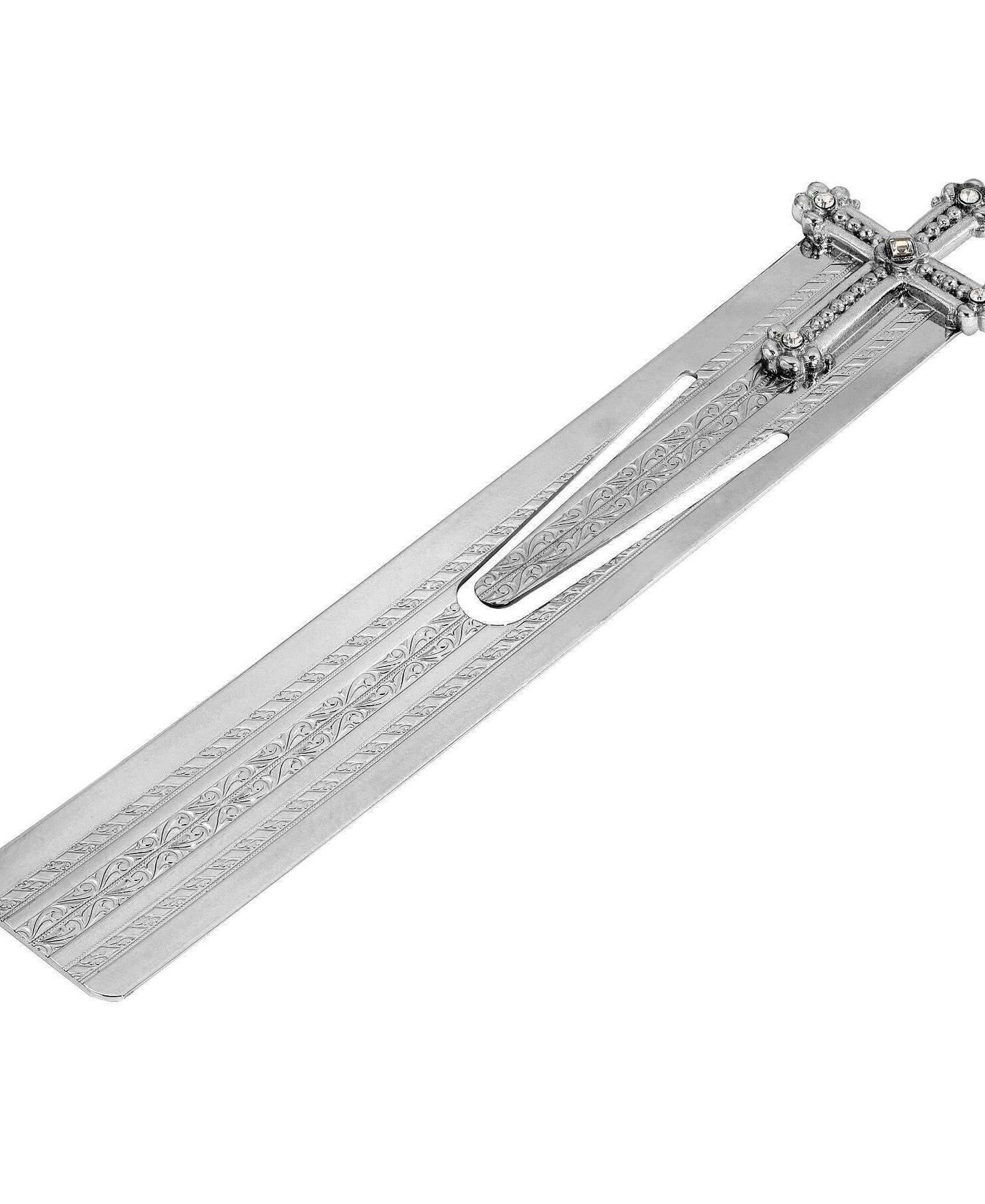 Symbols Of Faith Crystal Cross Large Floral Bookmark