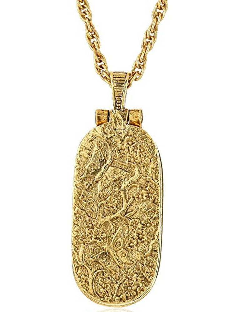 Symbols Of Faith Red Enamel Swing Open Pendant Enclosed Reliquary Crucifix Necklace 30"