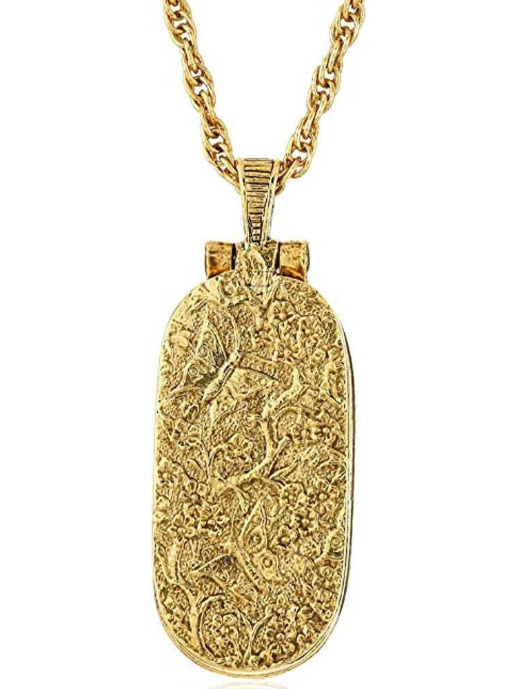 Symbols Of Faith Red Enamel Swing Open Pendant Enclosed Reliquary Crucifix Necklace 30"