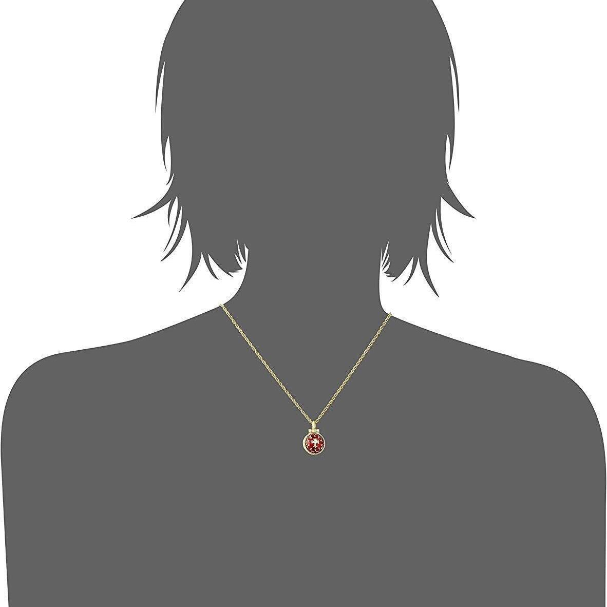 Symbols Of Faith Hand Enamel Enclosed Virgin Mary Lift Up Pendant Necklace 16" + 3" Extender