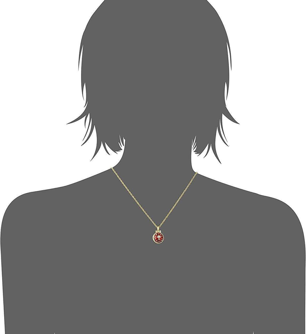 Symbols Of Faith Hand Enamel Enclosed Virgin Mary Lift Up Pendant Necklace 16" + 3" Extender