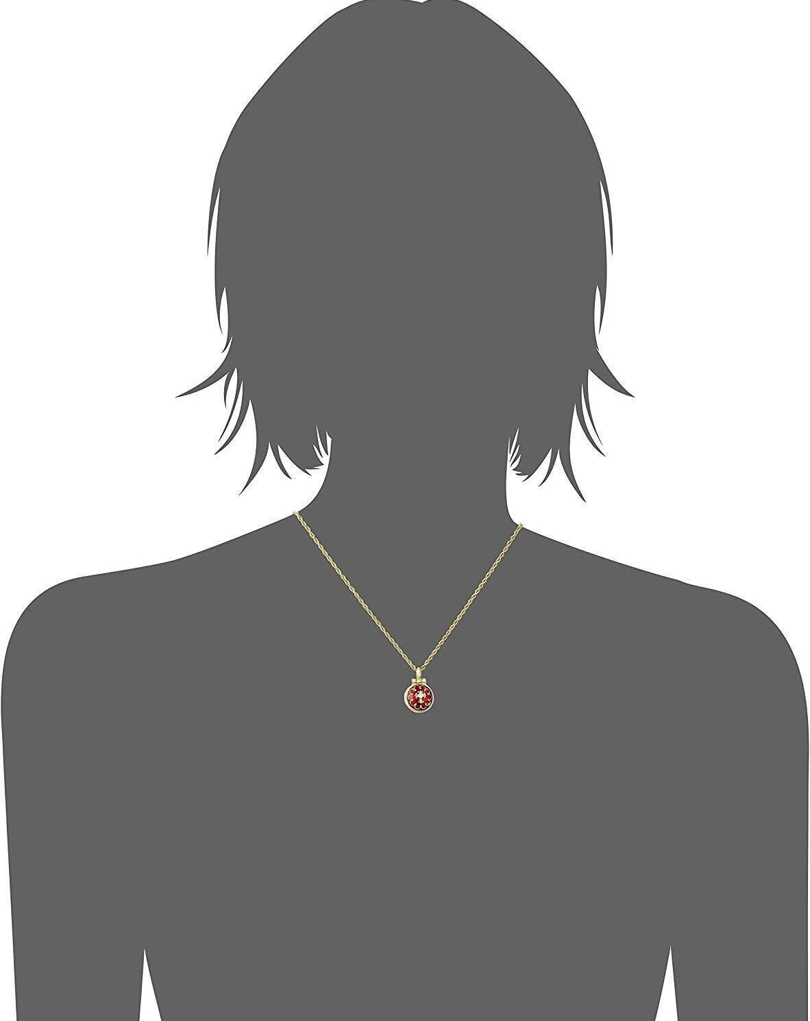 Symbols Of Faith Hand Enamel Enclosed Virgin Mary Lift Up Pendant Necklace 16" + 3" Extender