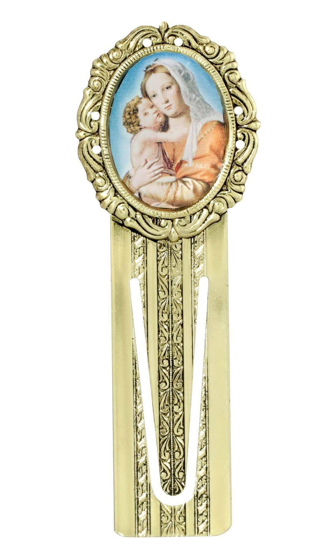 Symbols Of Faith Oval Mary and Child Decal Bookmark