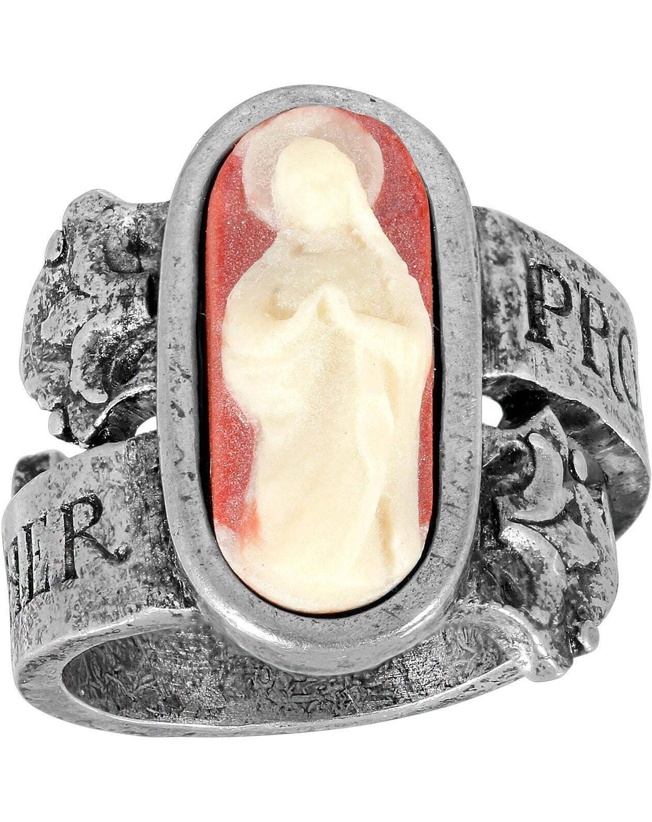 Symbols Of Faith Protect Us Holy Mother Mary Ring