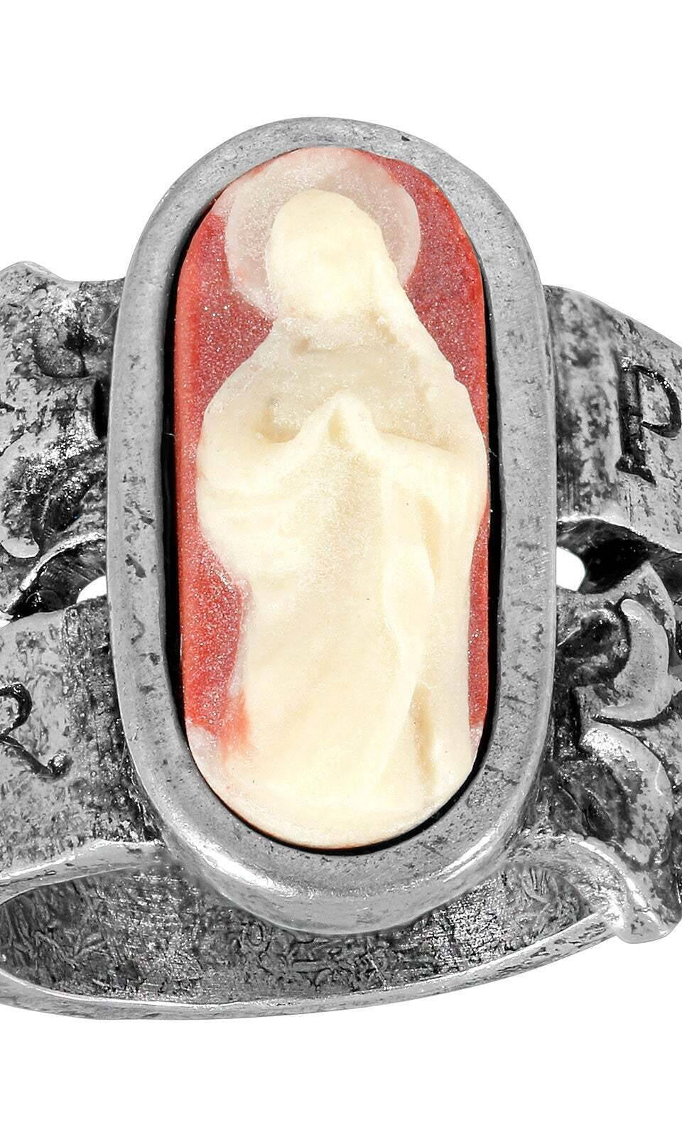 Symbols Of Faith Protect Us Holy Mother Mary Ring