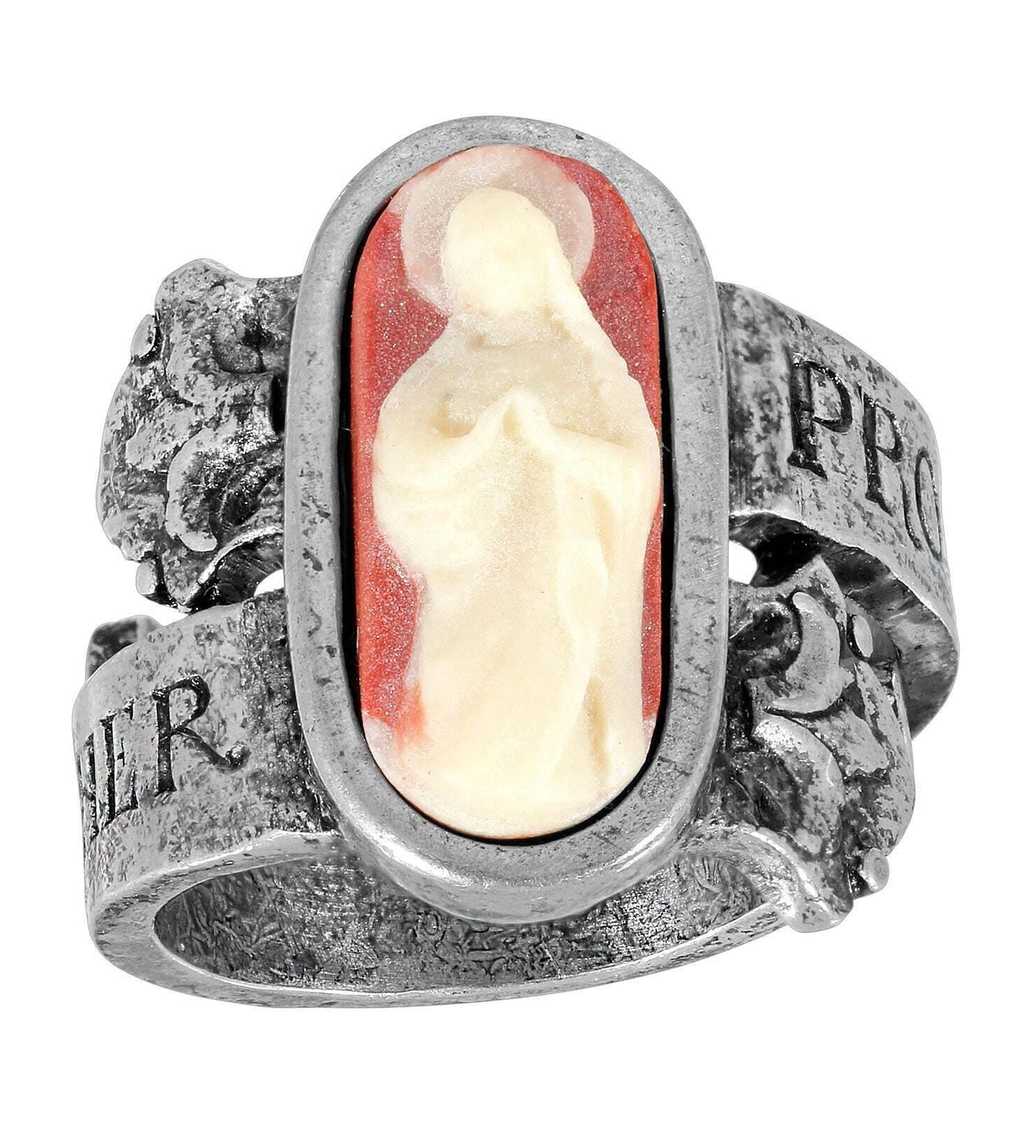 Symbols Of Faith Protect Us Holy Mother Mary Ring