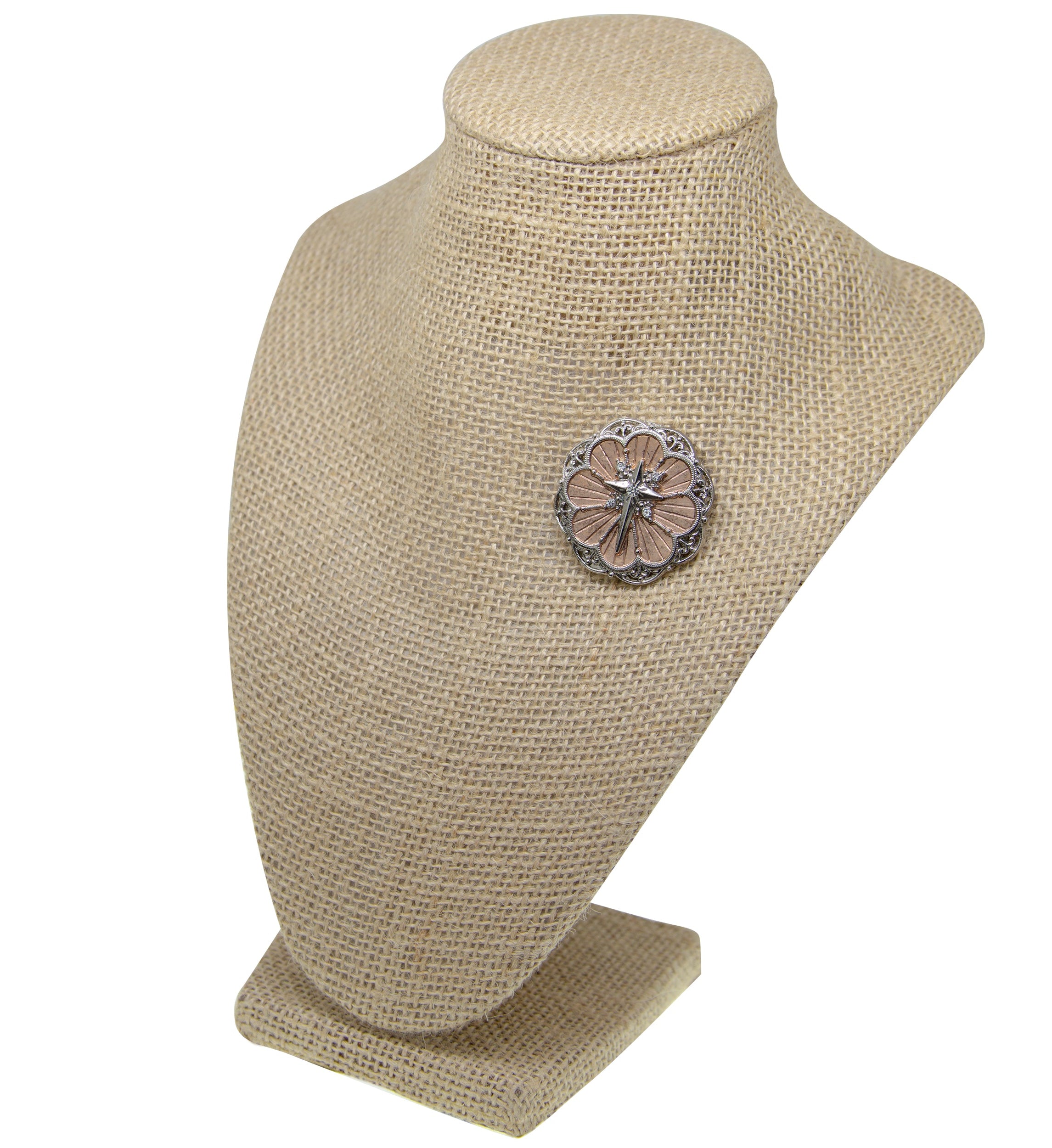 Symbols Of Faith Two Tone Cross Medallion Pin