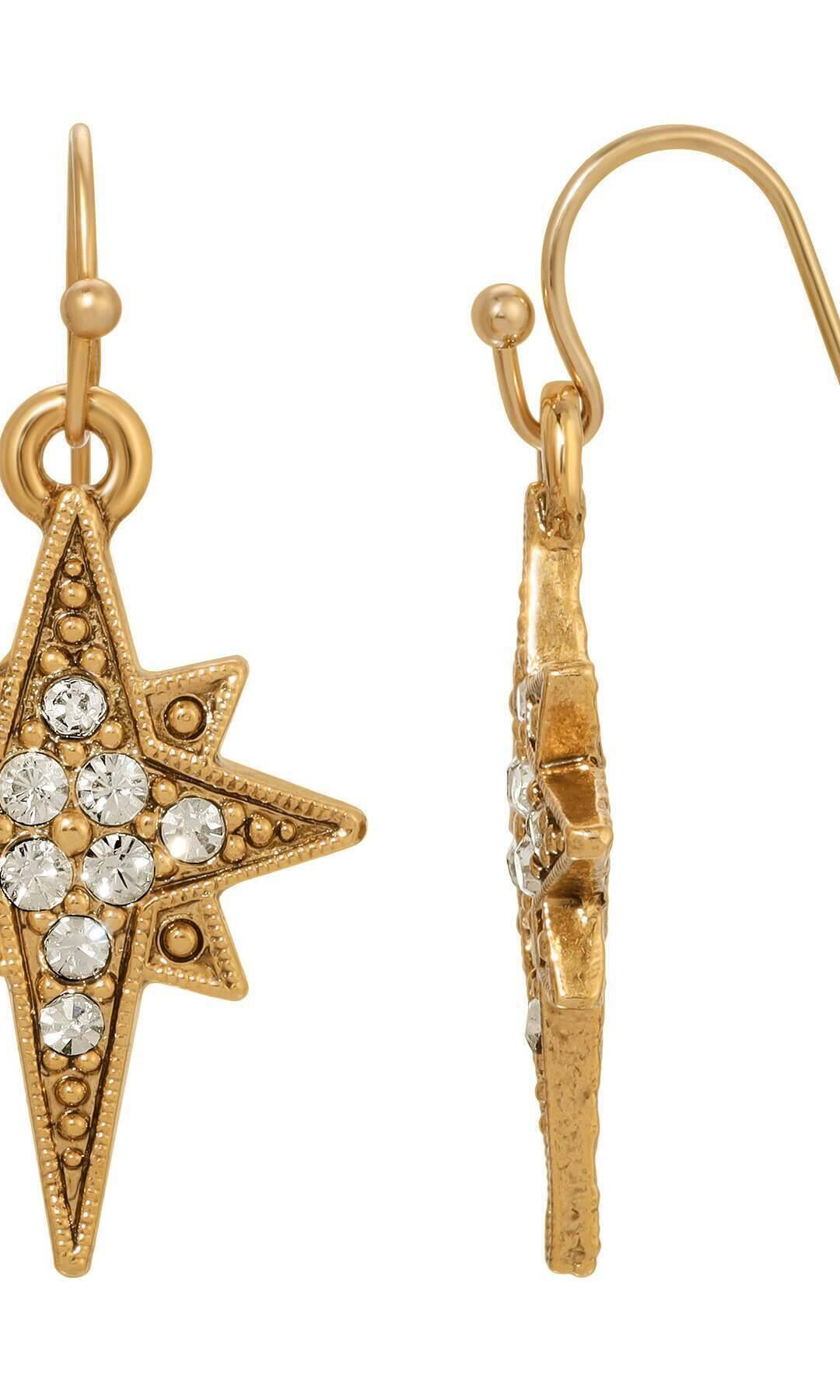 Symbols Of Faith Star Of Bethlehem Crystal Drop Earrings