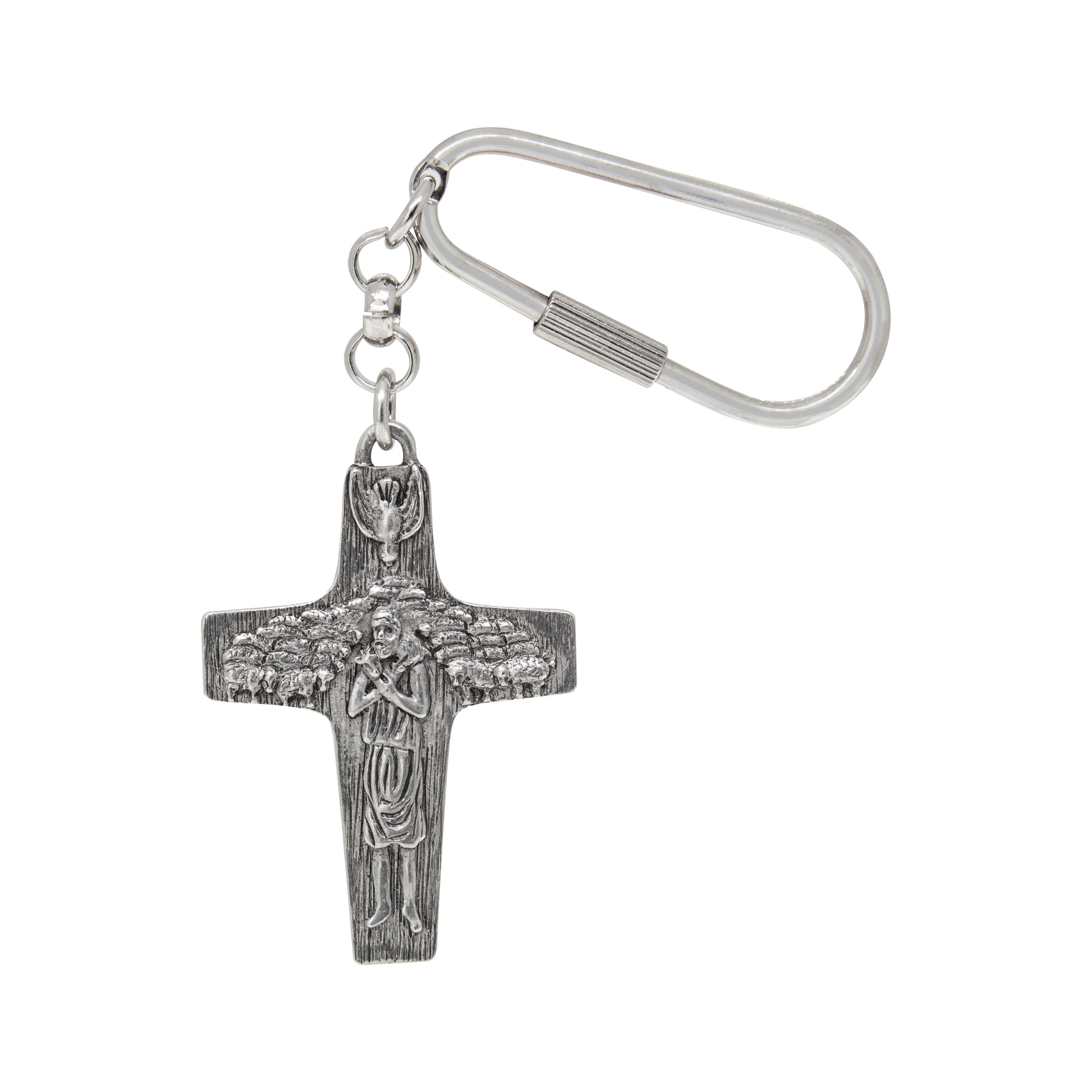 Symbols Of Faith The Good Shepherd Cross Key Chain