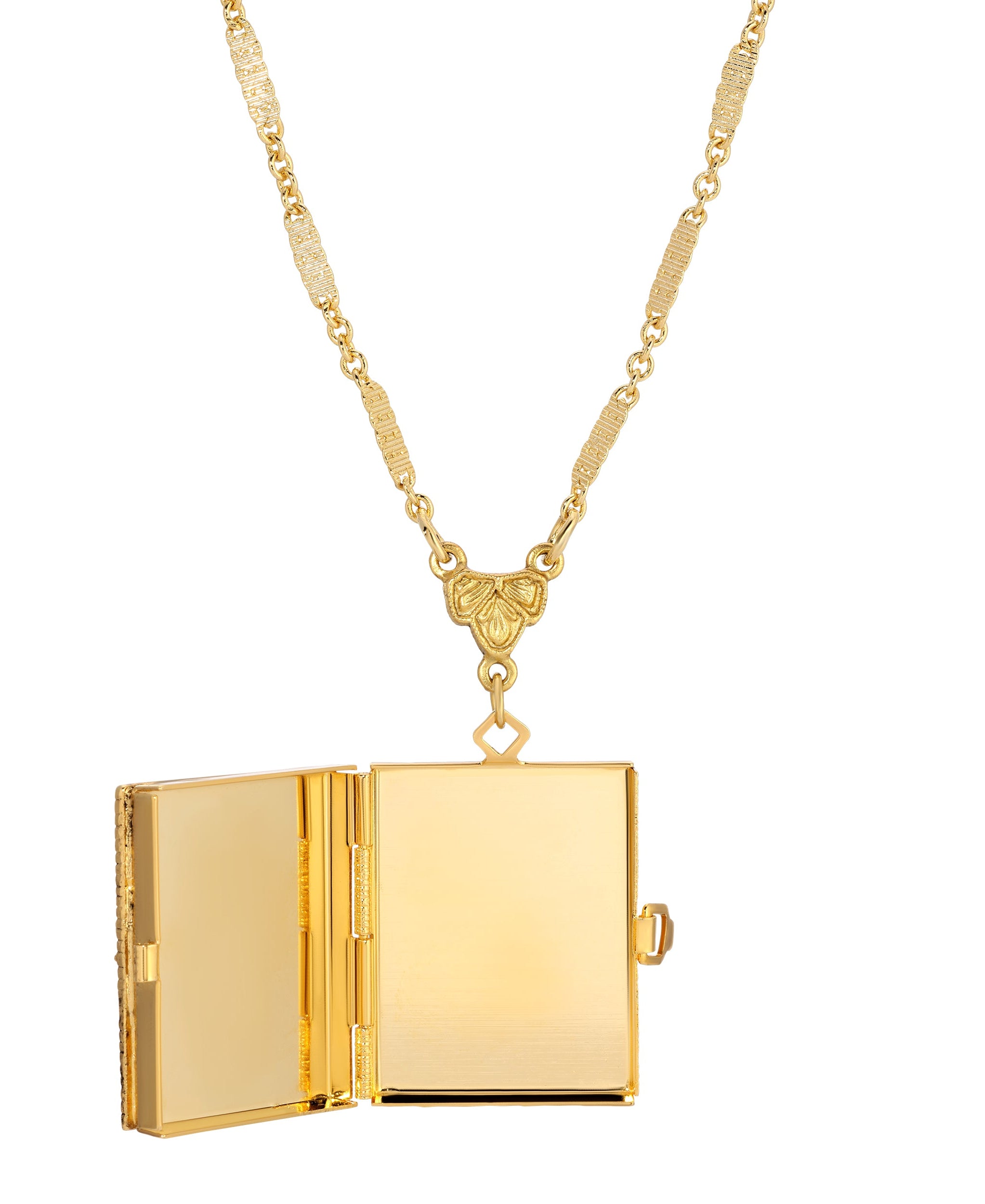 Symbols of Faith Divine Grace Photo Locket Necklace 28"