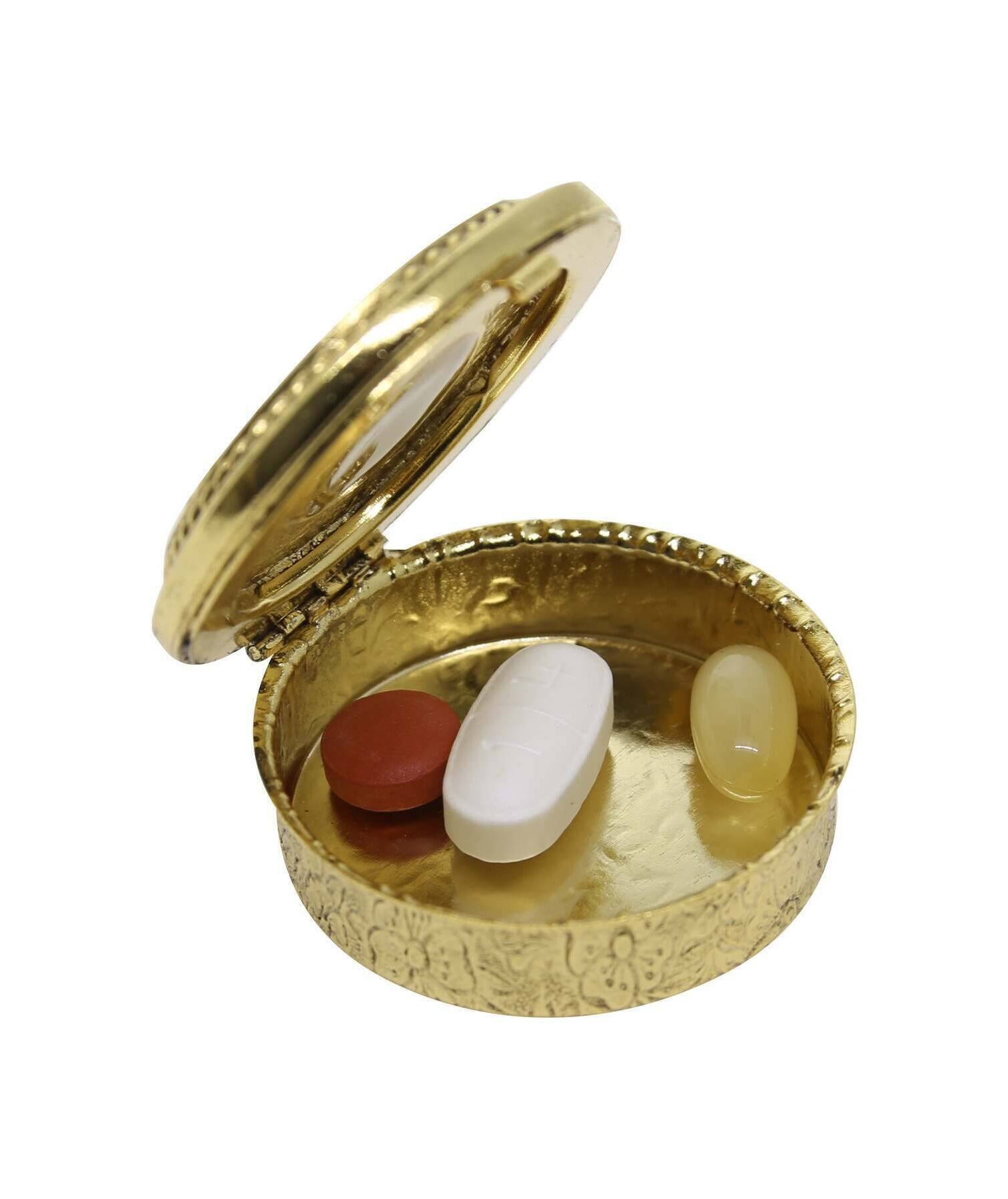 Symbols Of Faith Two Tone Cherub Pill Box