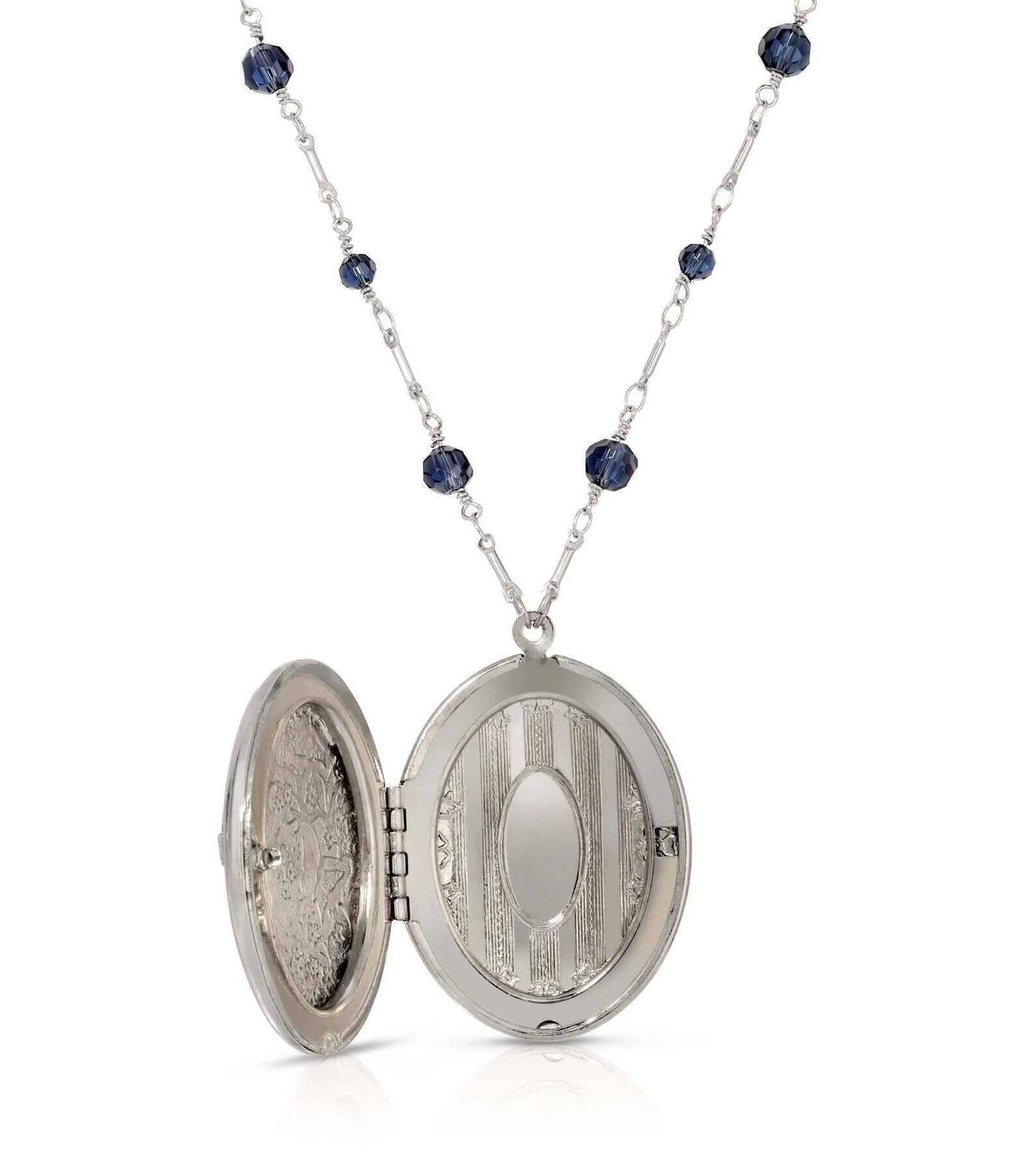 Symbols Of Faith Love Hope Faith Peace Photo Locket Necklace 28"