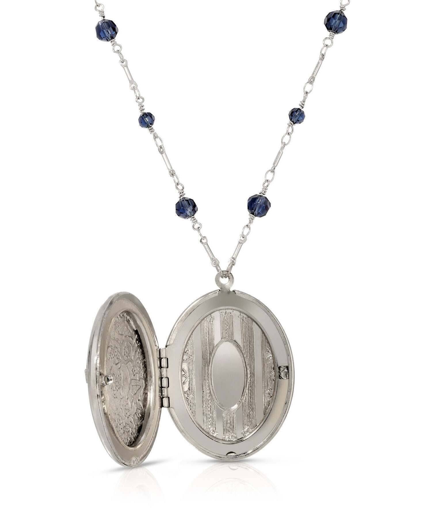 Symbols Of Faith Love Hope Faith Peace Photo Locket Necklace 28"