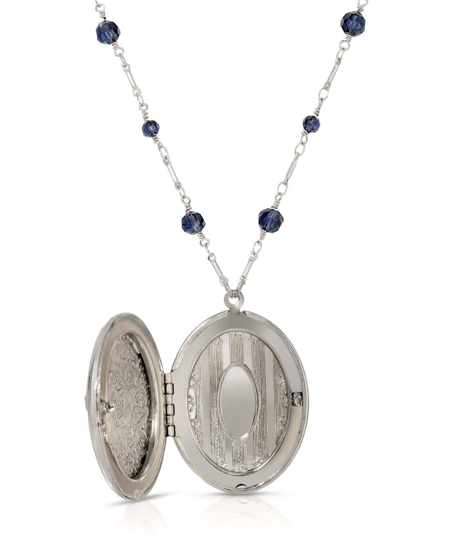 Symbols Of Faith Love Hope Faith Peace Photo Locket Necklace 28"