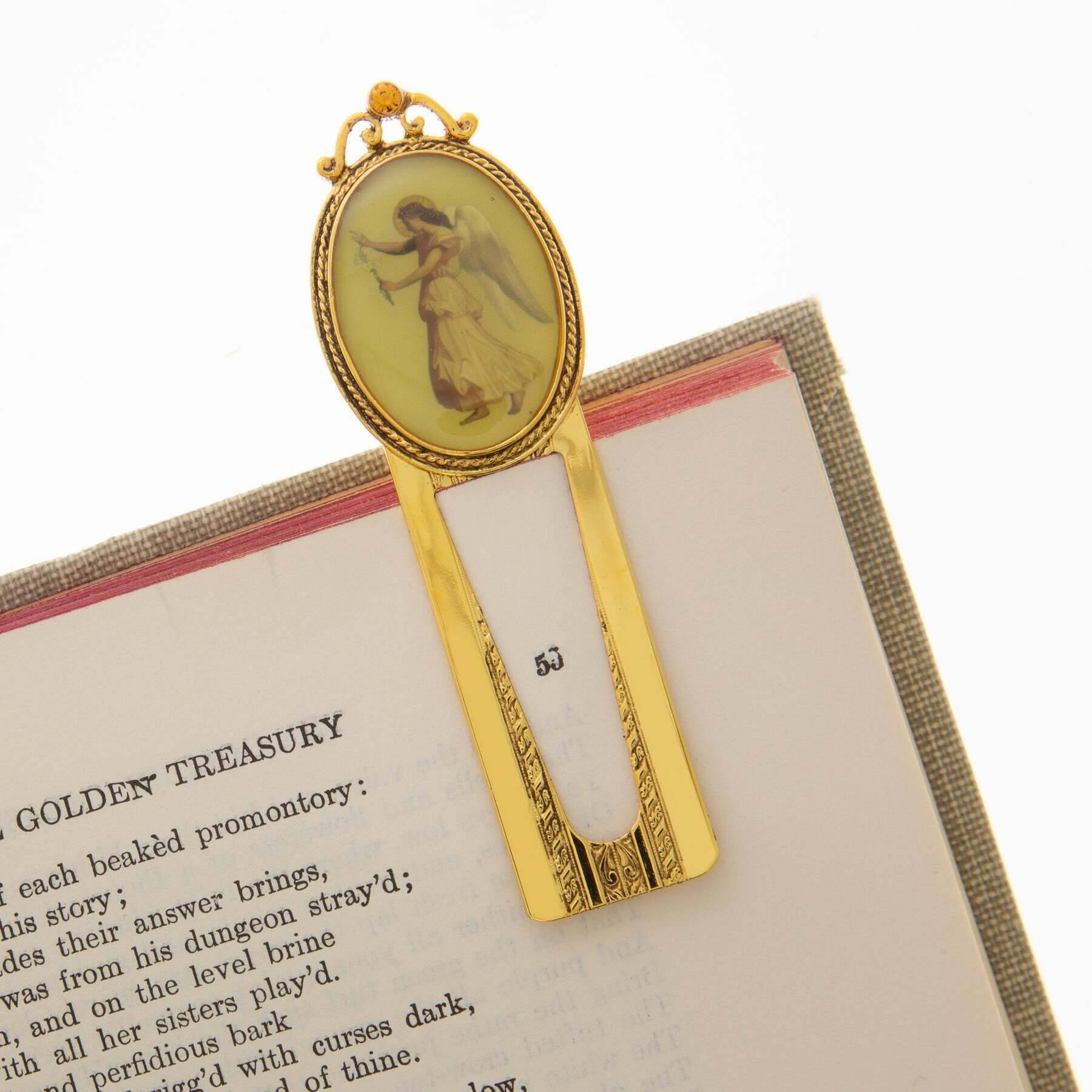 Symbols Of Faith Angel With Daisy Flowers Bookmark