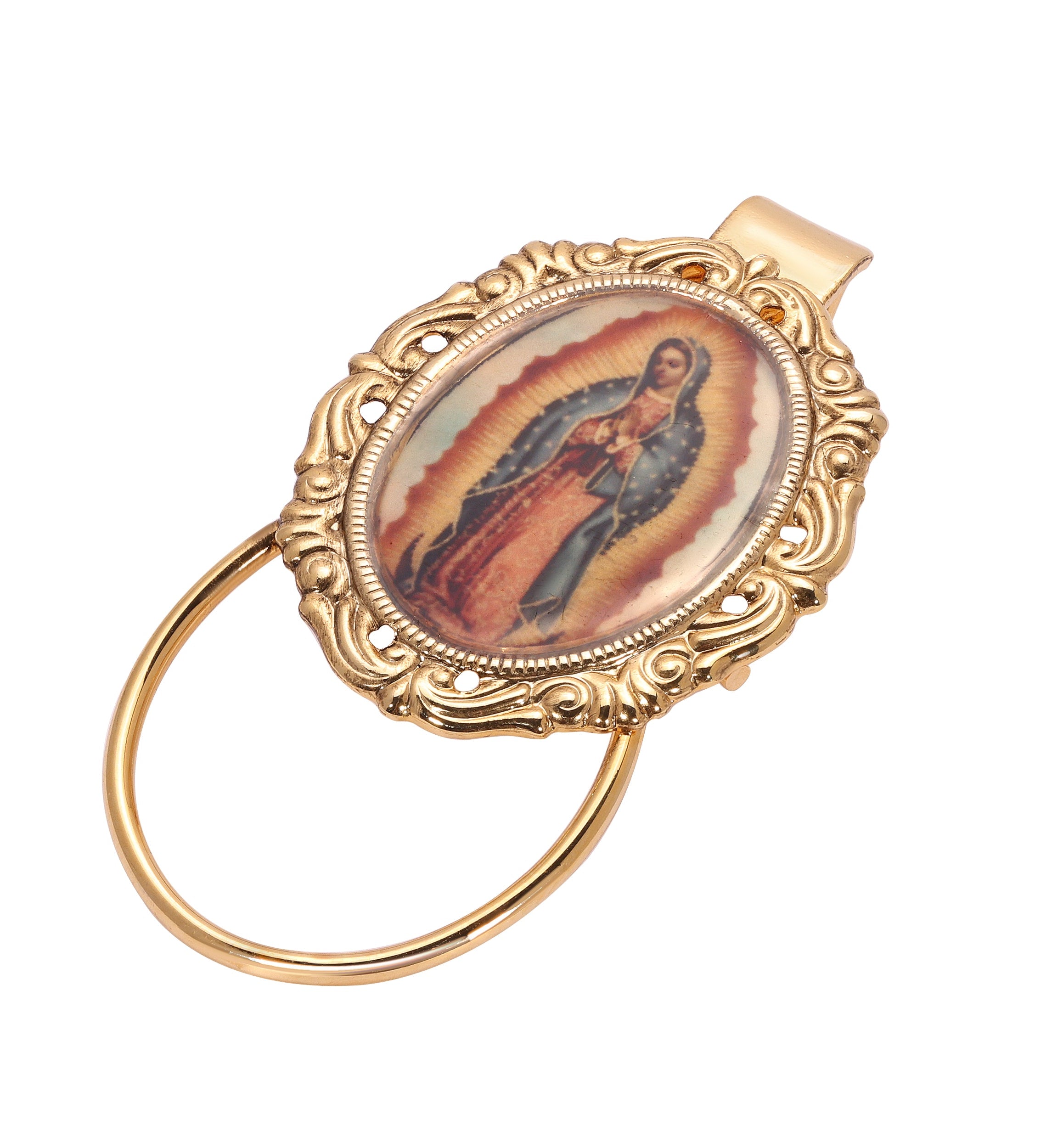 Symbols Of Faith Our Lady Of Guadalupe Eyeglass & Badge Holder