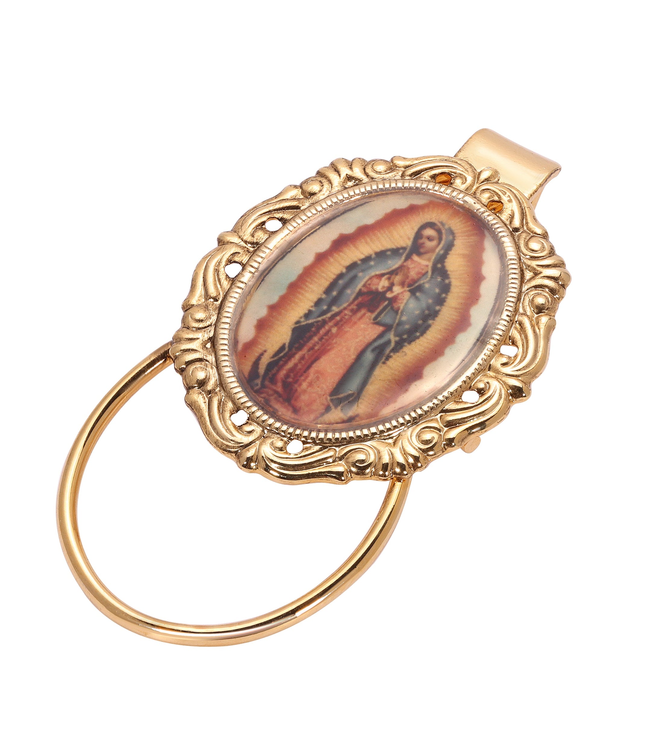Symbols Of Faith Our Lady Of Guadalupe Eyeglass & Badge Holder