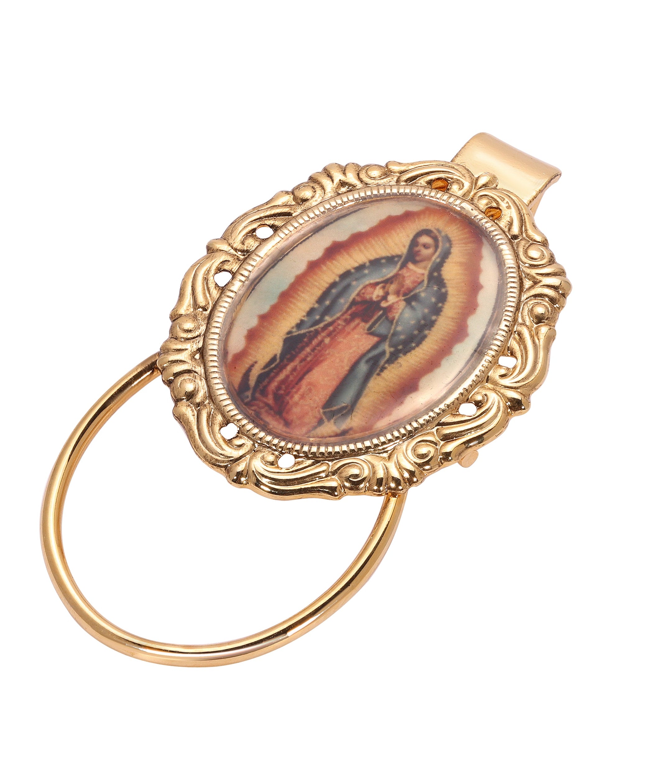 Symbols Of Faith Our Lady Of Guadalupe Eyeglass & Badge Holder