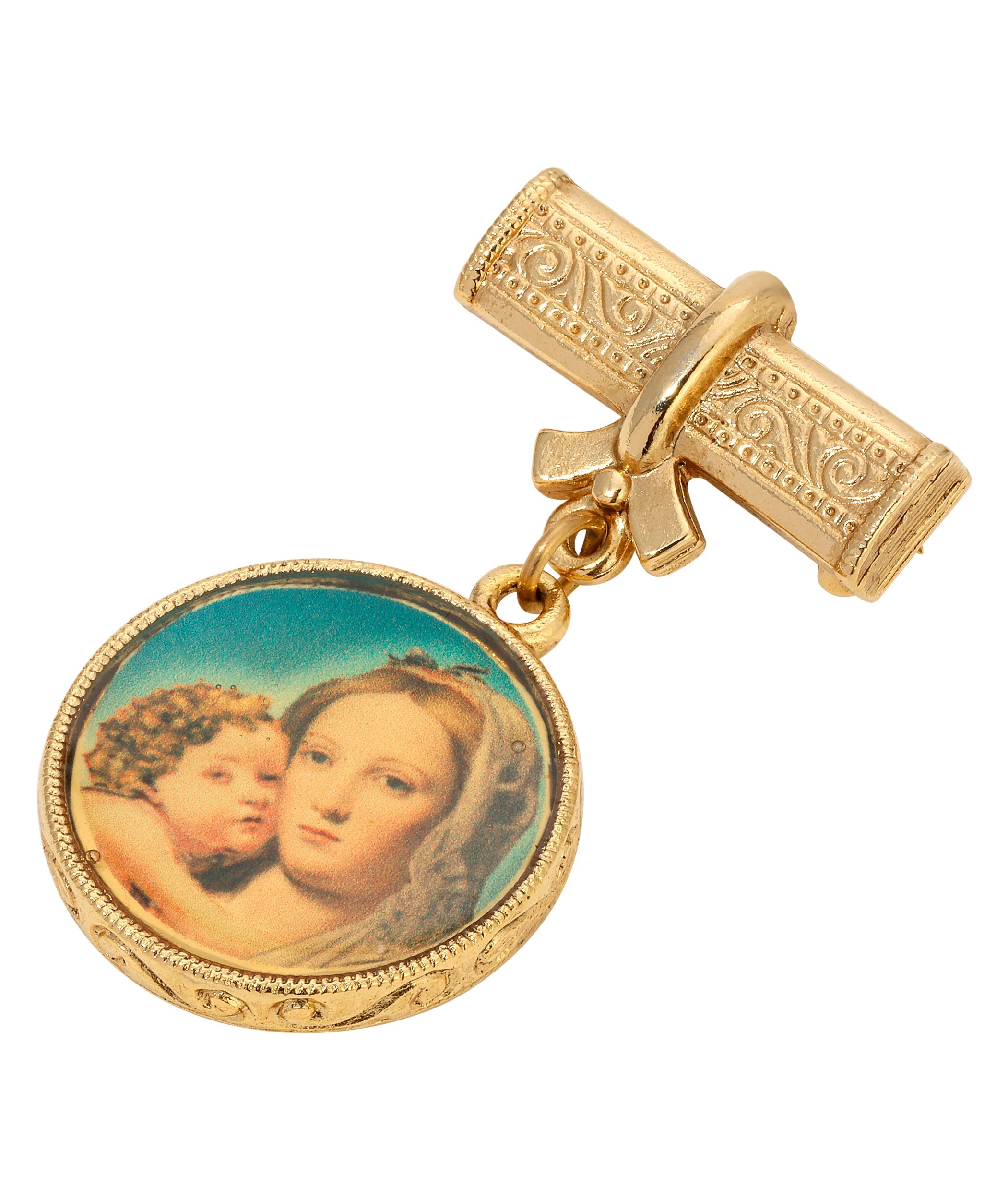 Symbols Of Faith Madonna and Child Bar Pin