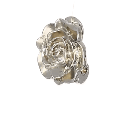 1928 Jewelry Flower Button Clip On Earrings