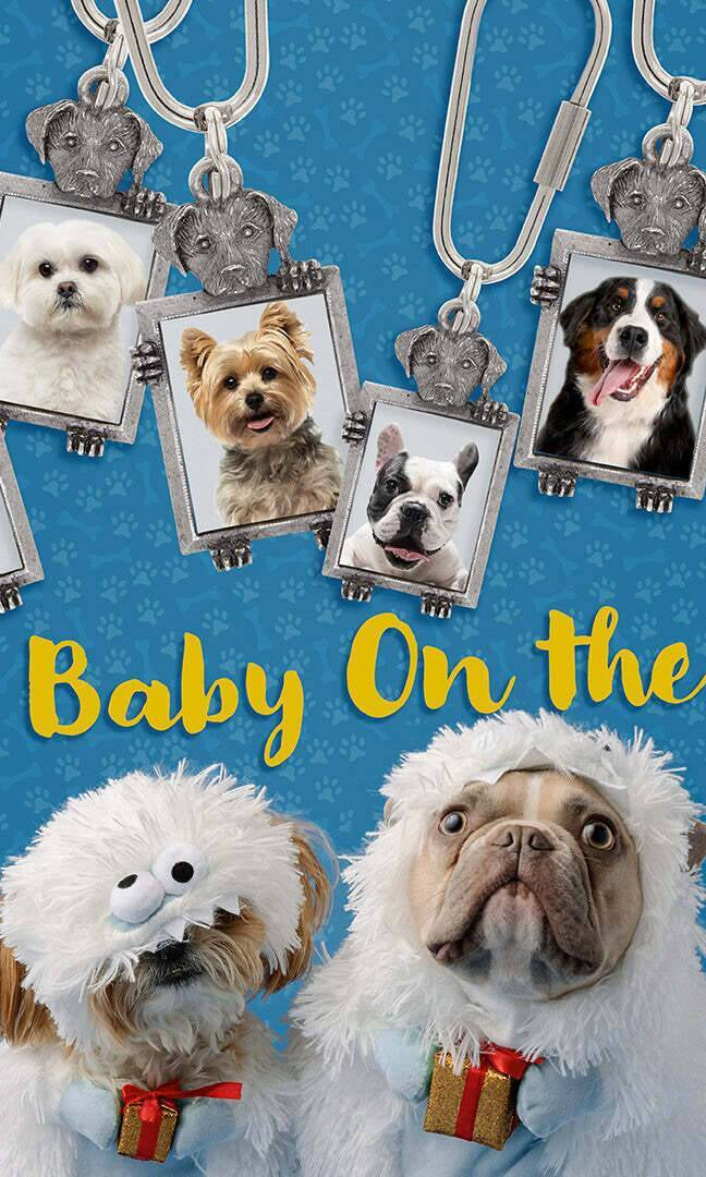 1928 Jewelry Dog Picture Carabiner Key Chain