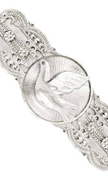 1928 Jewelry Peace Dove Hair Barrette