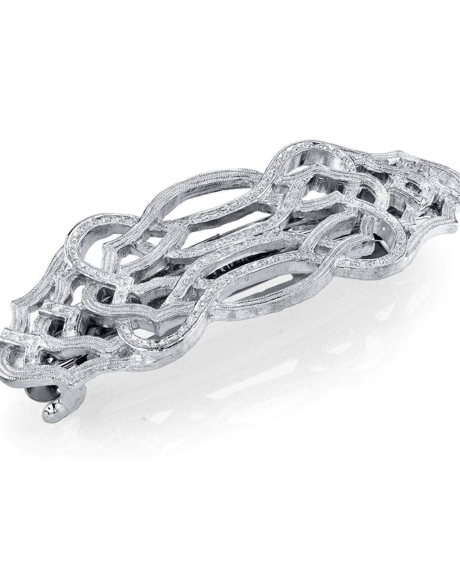 1928 Jewelry Filigree Art Deco Inspired Hair Barrette