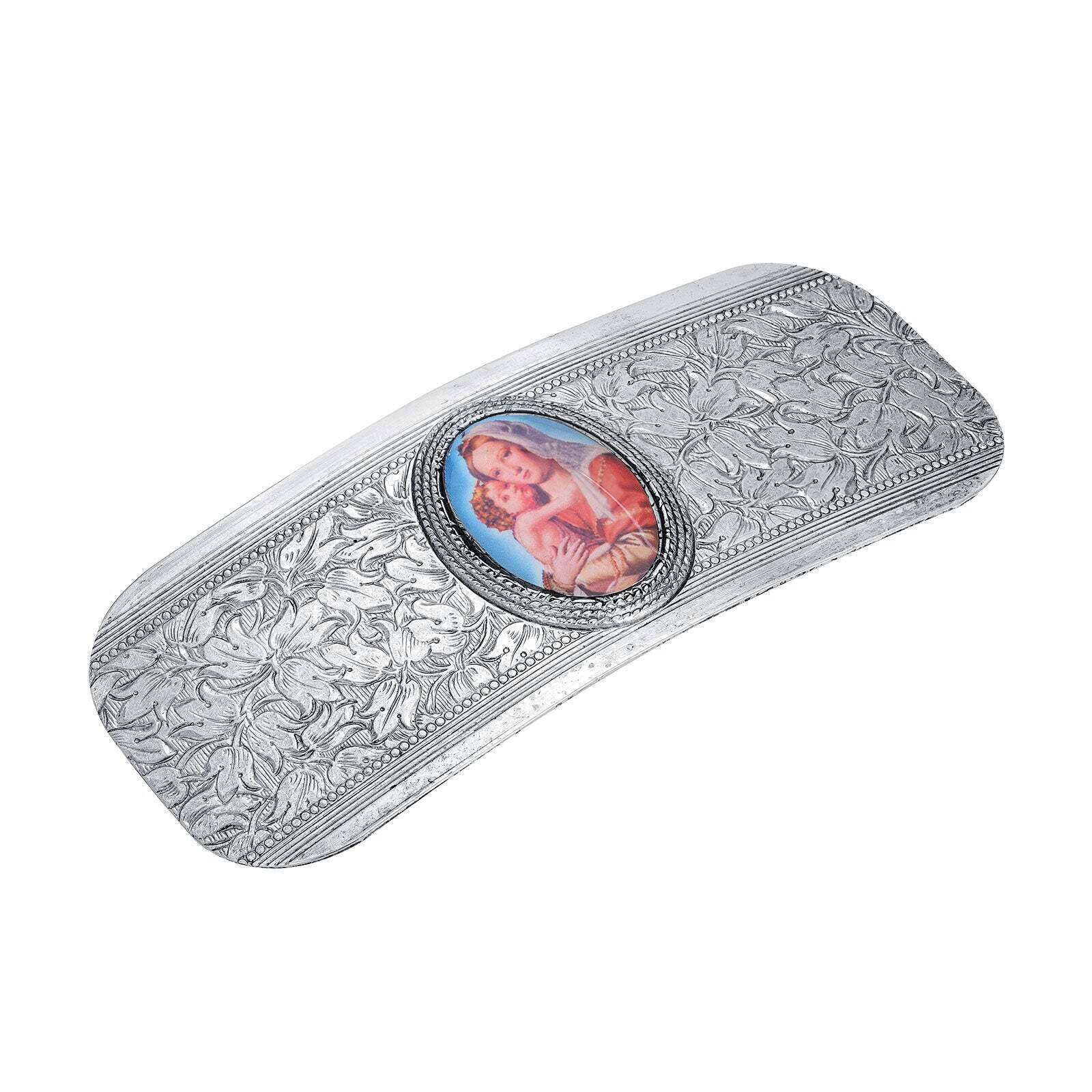 Symbols Of Faith Mother and Child Floral Hair Barrette