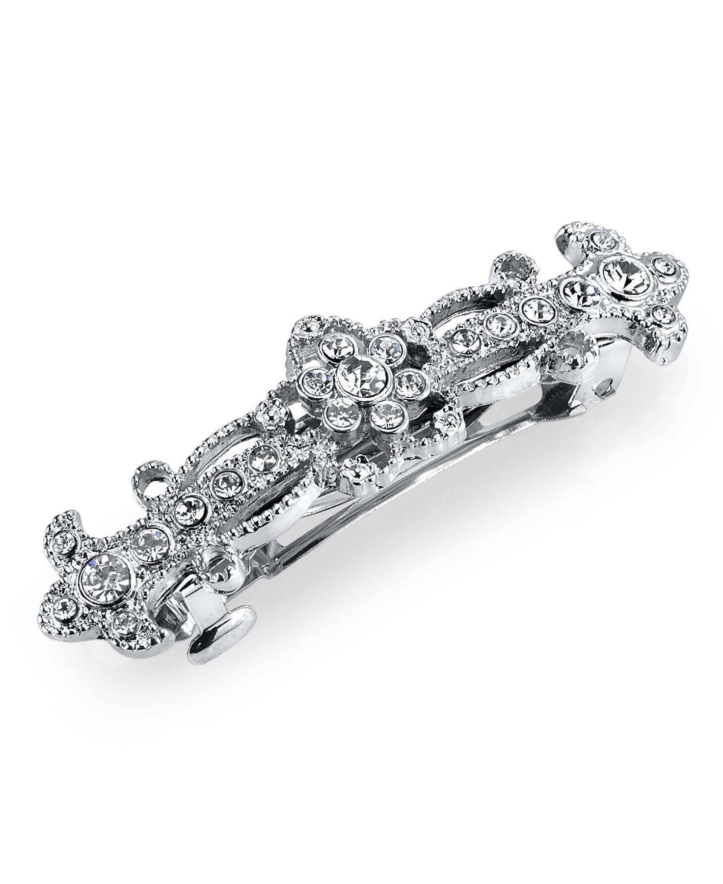 1928 Bridal Fleur De Cristal Bridal Bar Barrette