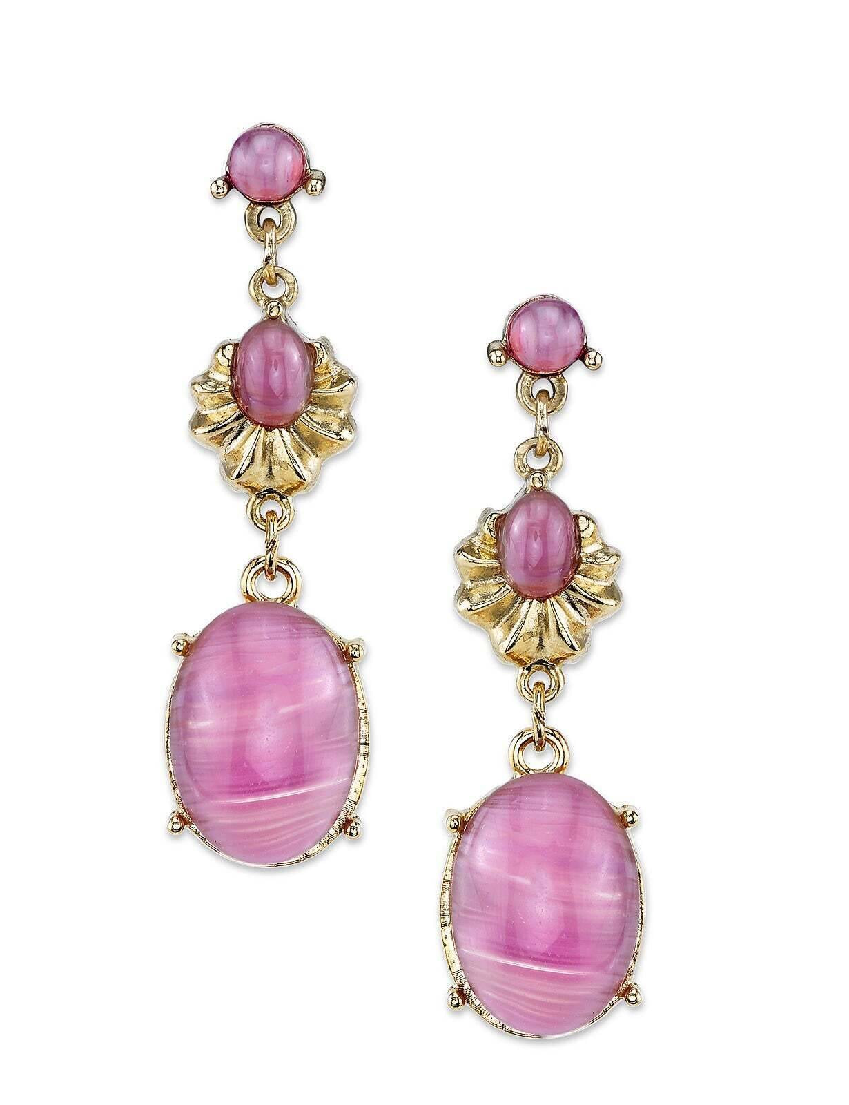 2028 Jewelry Amethyst Glass Quartz Teardrop Earrings