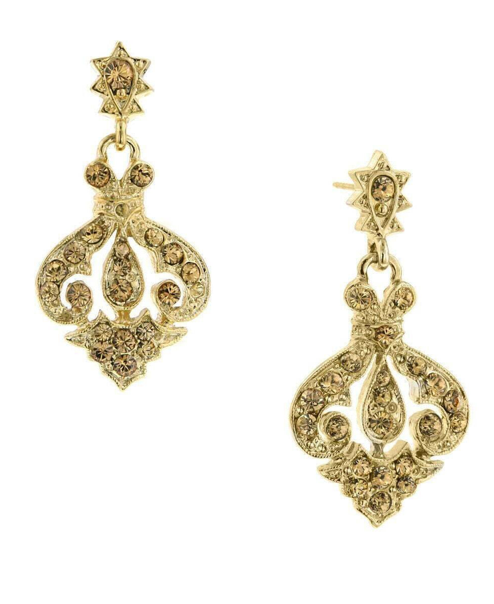 2028 Jewelry Gold-Tone Light Colorado Drop Earrings