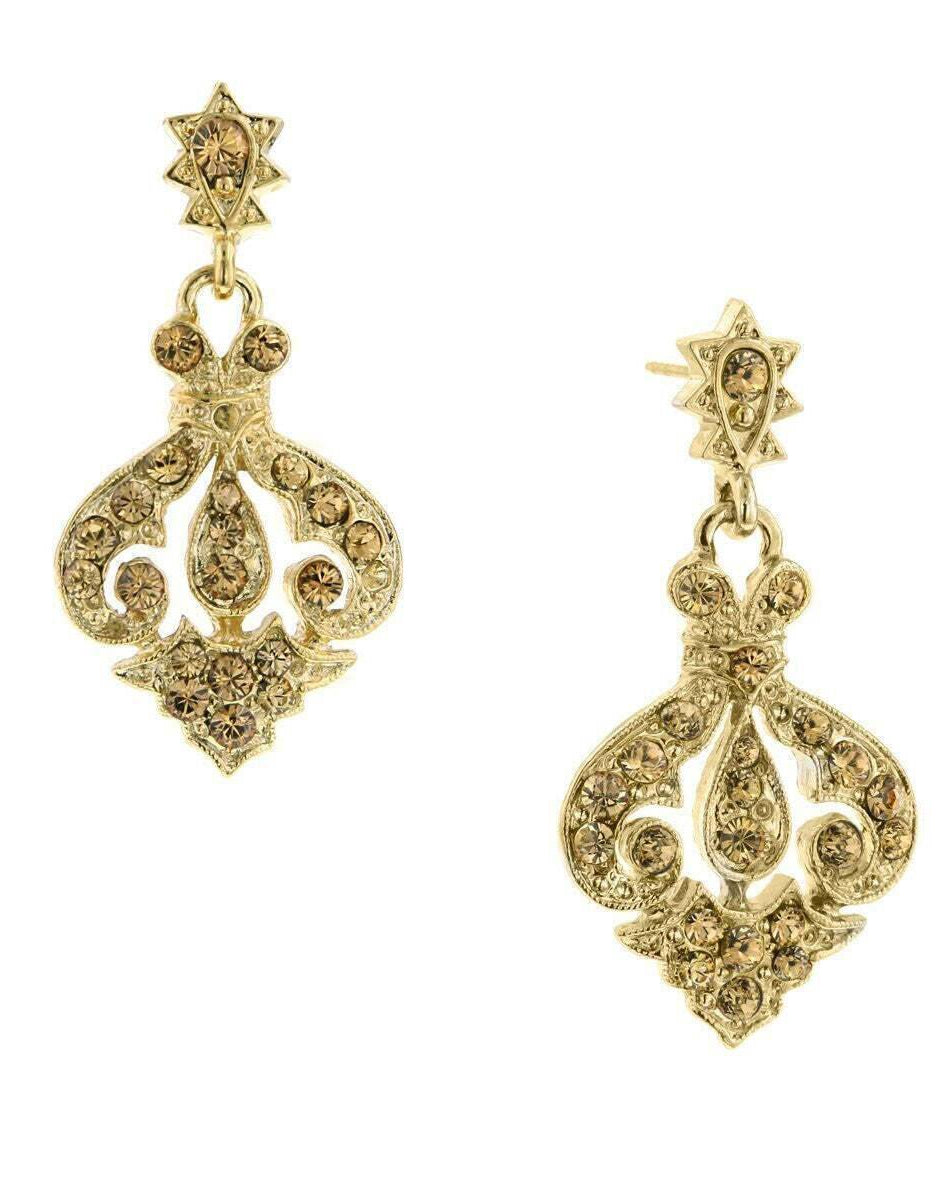 2028 Jewelry Gold-Tone Light Colorado Drop Earrings