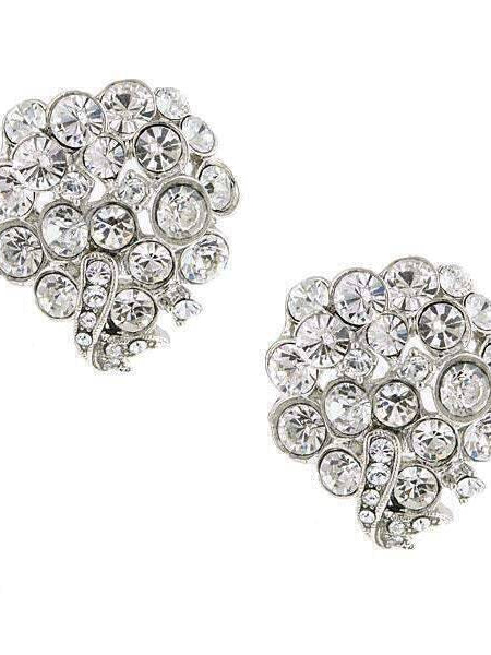 Antiquities Couture Crystal With Austrian Cluster Earrings