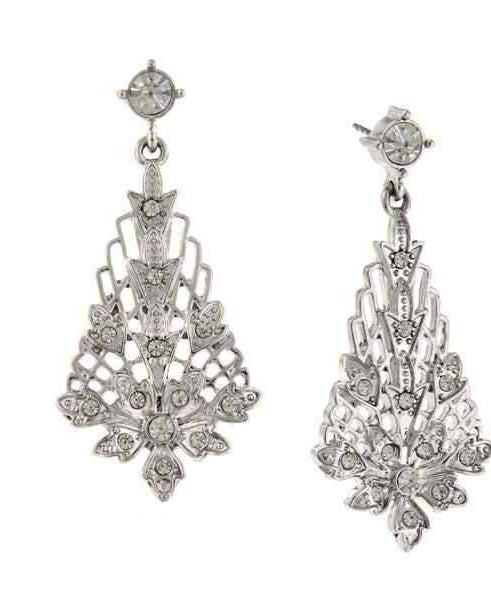2028 Jewelry Crystal Lantern Drop Earrings