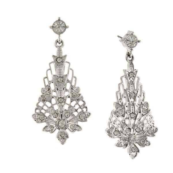 2028 Jewelry Crystal Lantern Drop Earrings