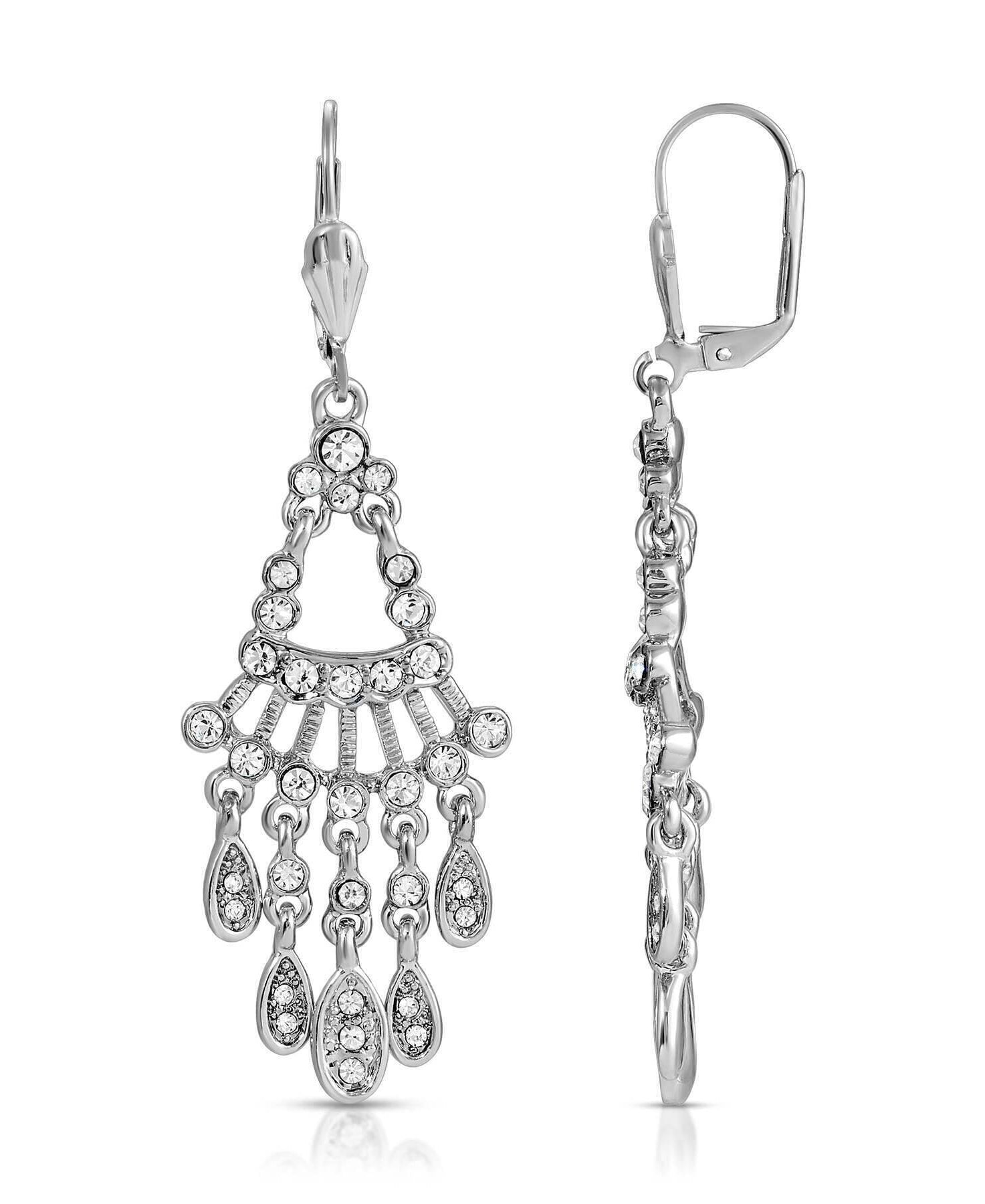 2028 Jewelry Crystal Chandelier Drop Earrings
