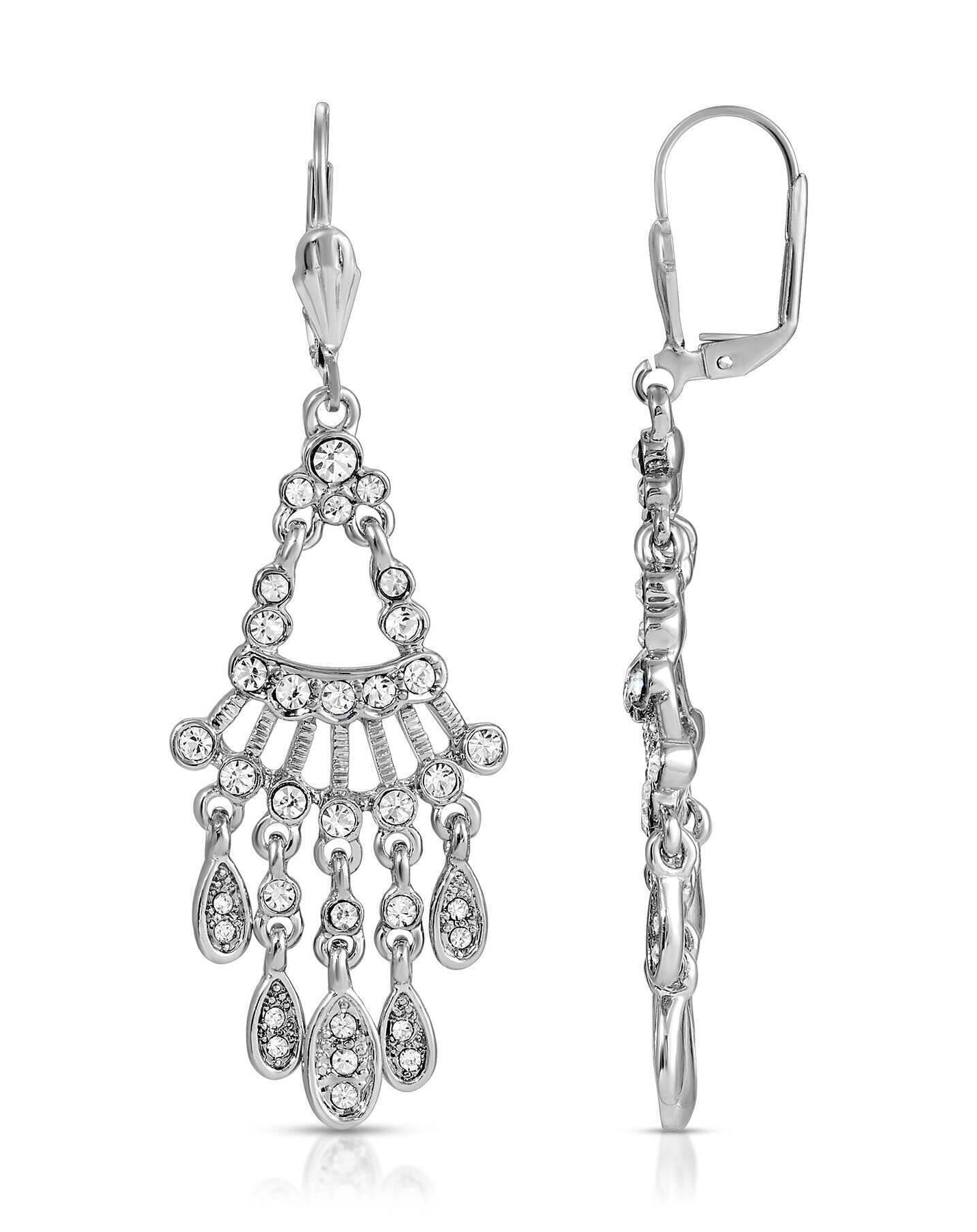 2028 Jewelry Crystal Chandelier Drop Earrings