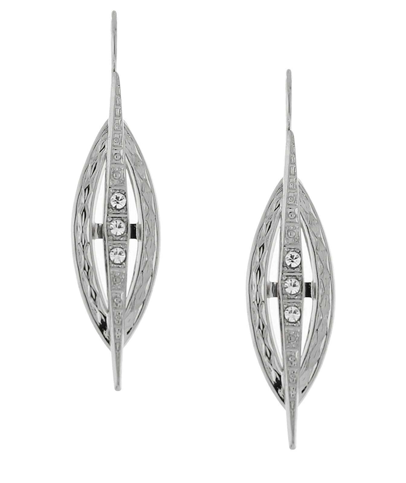 1928 Jewelry LuxeDeco Multi Crystal Drop Earrings