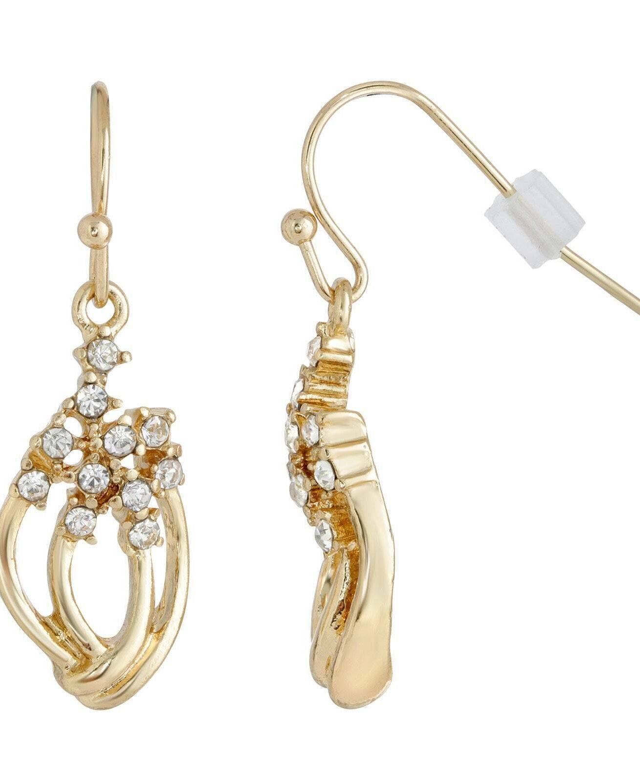 2028 Jewelry Clear Crystal Petite Drop Earrings