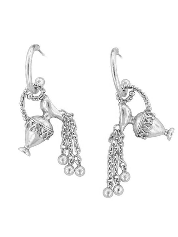 Antiquities Couture Flowing Ewer Hoop Earrings