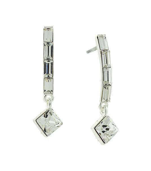 1928 Jewelry Multi Austrian Clear Crystal Drop Earrings