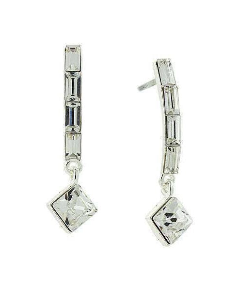 1928 Jewelry Multi Austrian Clear Crystal Drop Earrings