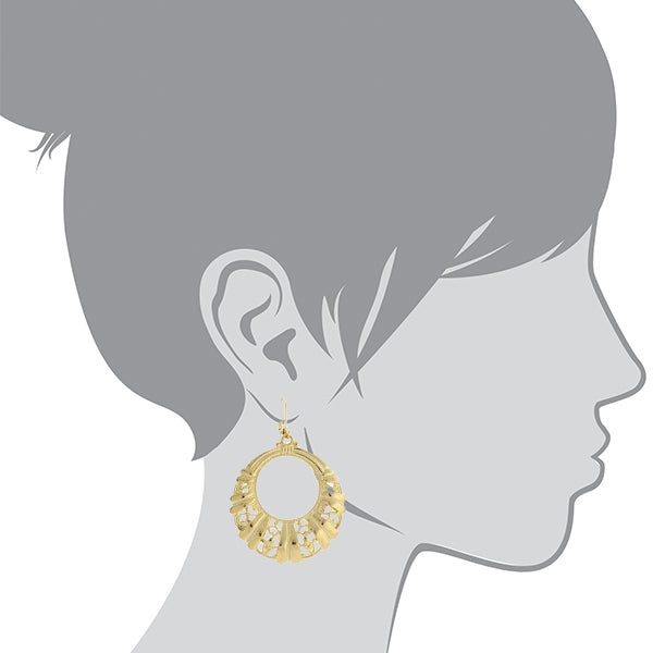 1928 jewelry round filigree hoop earrings