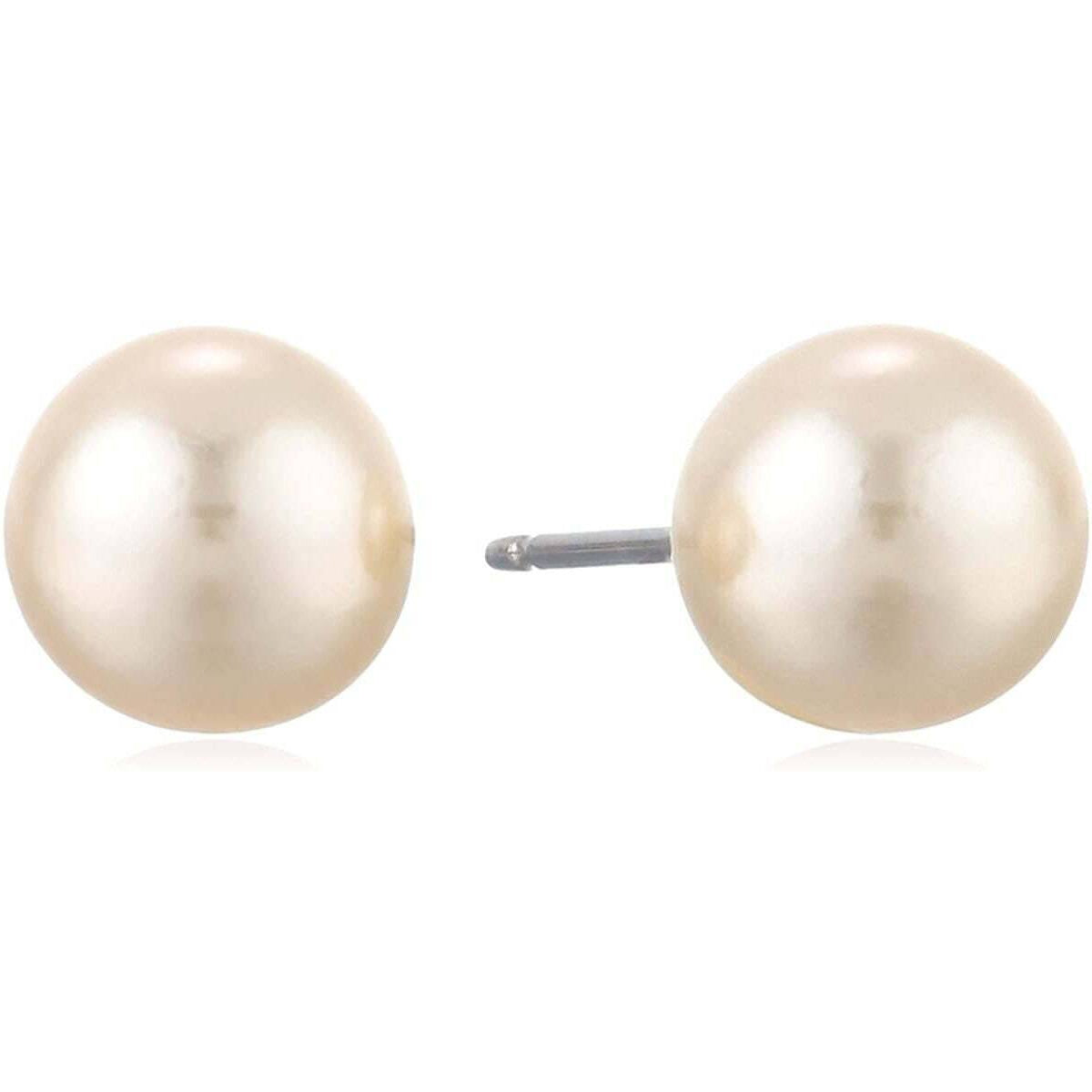 1928 Jewelry 8mm Faux Pearl Stud Earrings