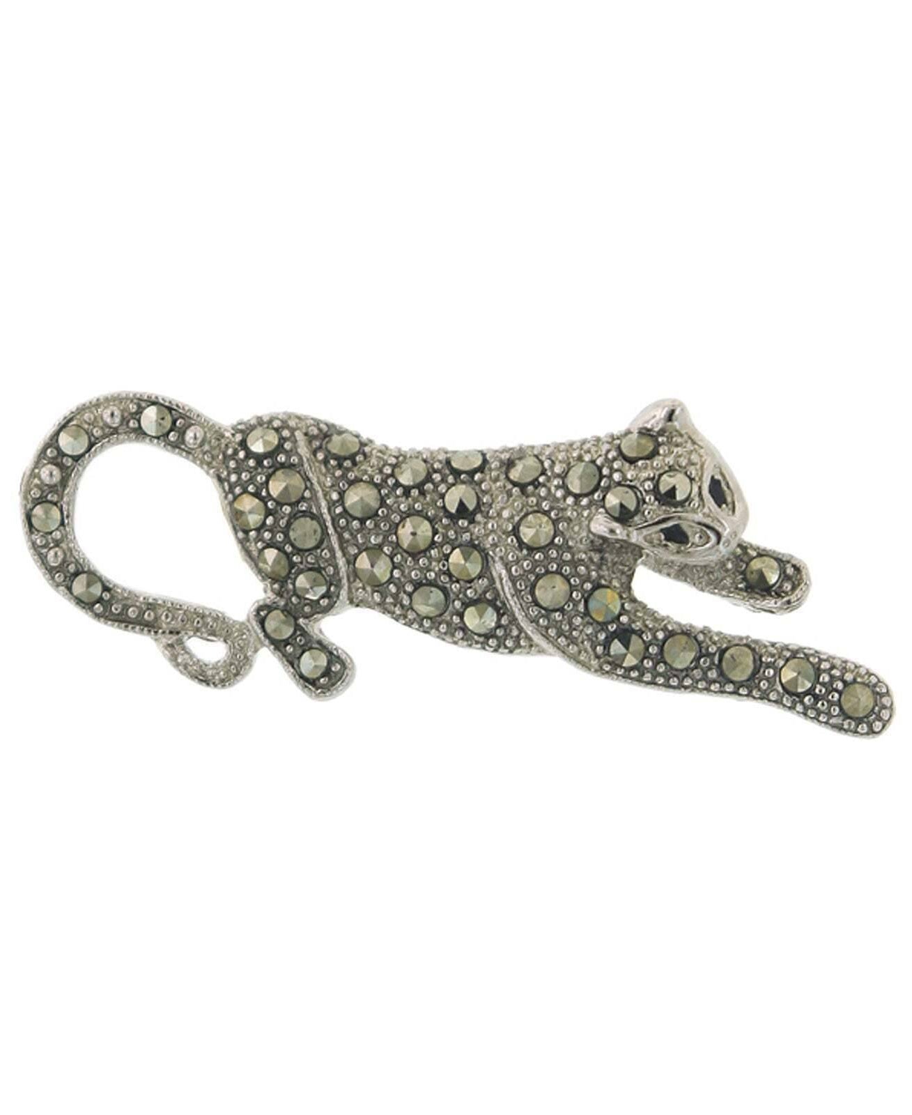 1928 Jewelry Marcasite Cheetah Pin