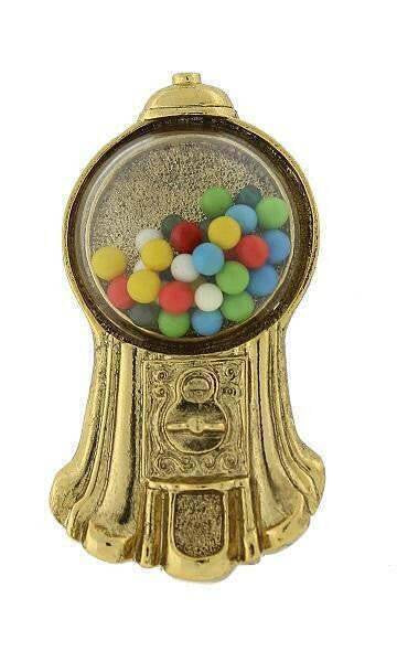 1928 Jewelry Vintage Gumball Machine Brooch