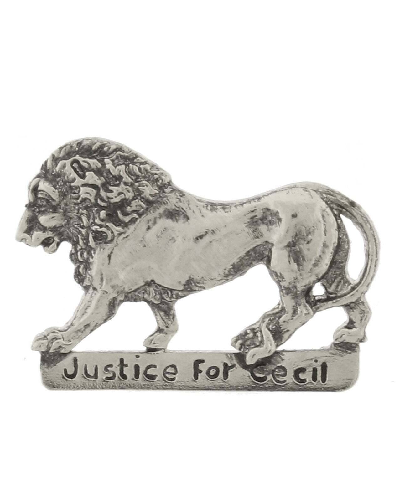 1928 Jewelry Justice For Cecil The Lion Pin