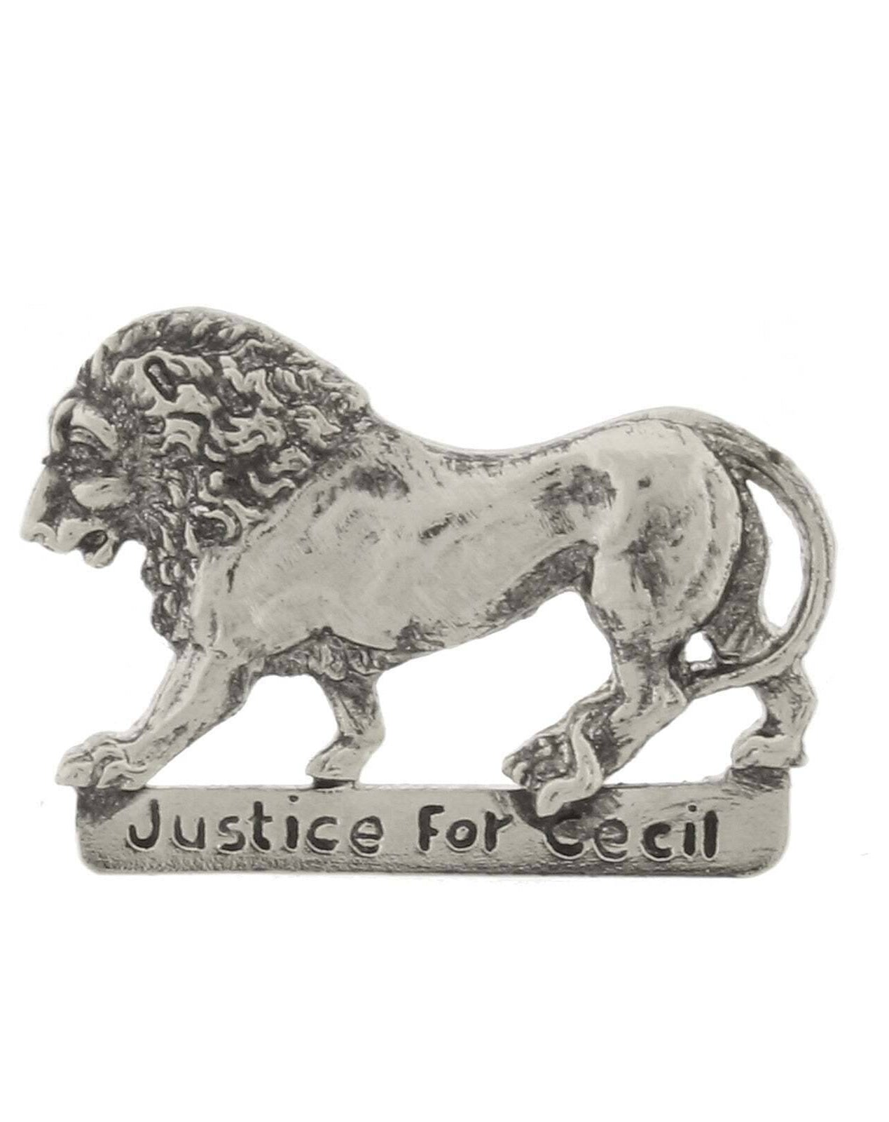 1928 Jewelry Justice For Cecil The Lion Pin