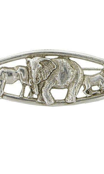 Antiquities Couture Scythian Ox, Elephant And Goat Animal Brooch