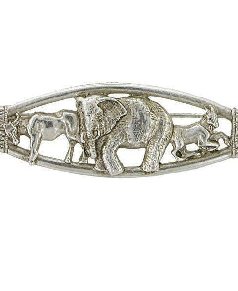 Antiquities Couture Scythian Ox, Elephant And Goat Animal Brooch